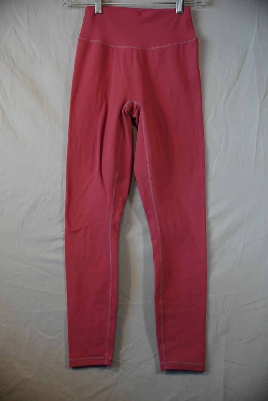 Ptula Bare Leggings Medium 26 Coral Pink High Waisted V Contour No Front Seam